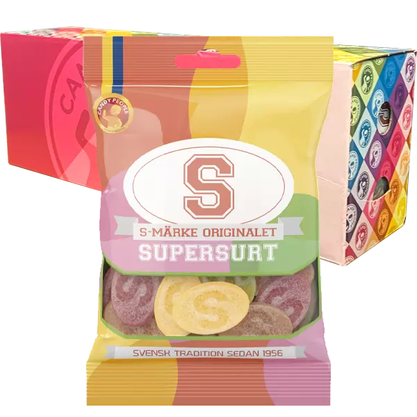 S-Märke Supersour 80g x 18 pcs