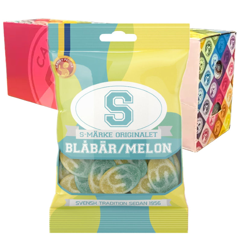 S-Märke Blueberry & Melon 80 g x 18 pcs