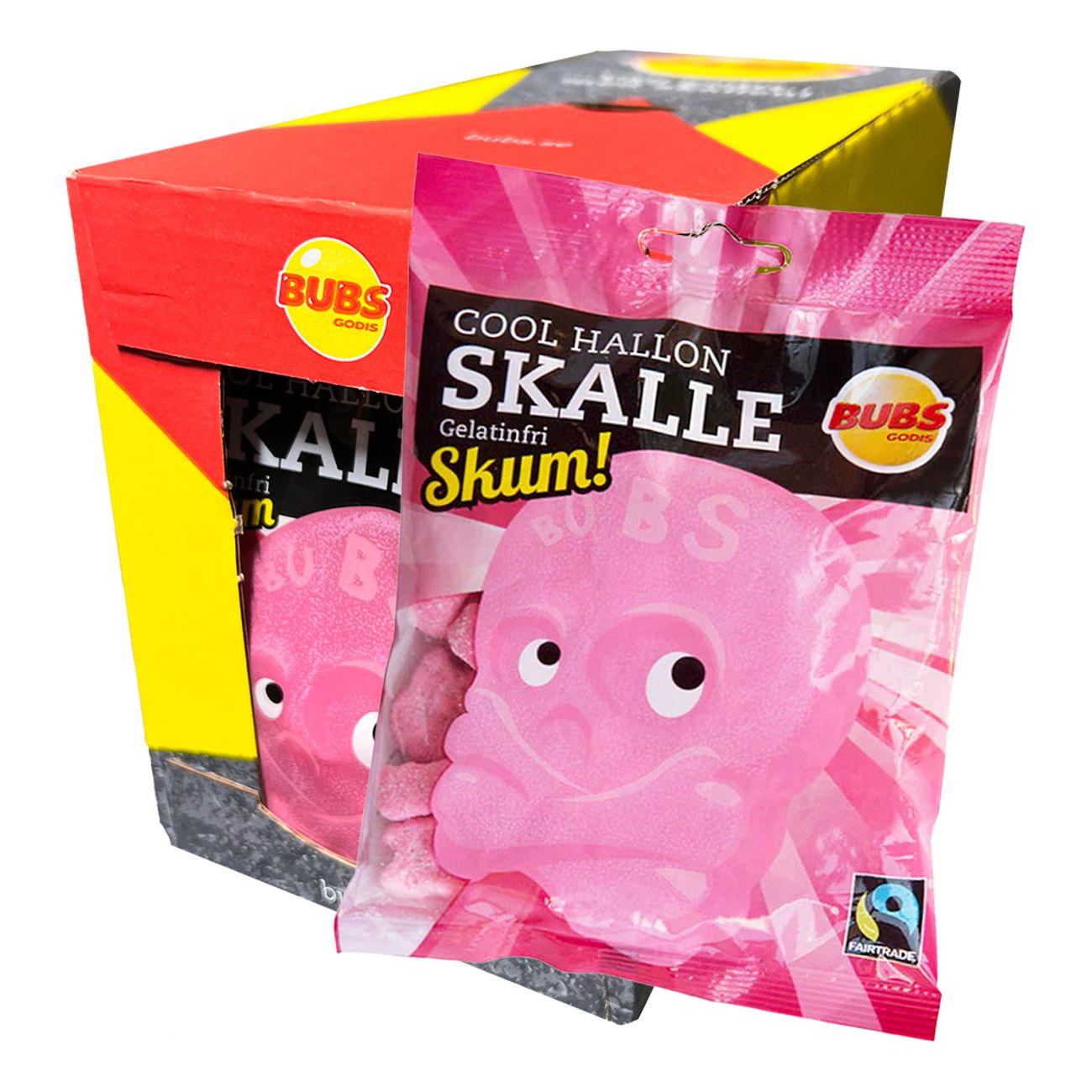 Bubs Foamy Cool Raspberry Skull Big Pack 12 x 90g