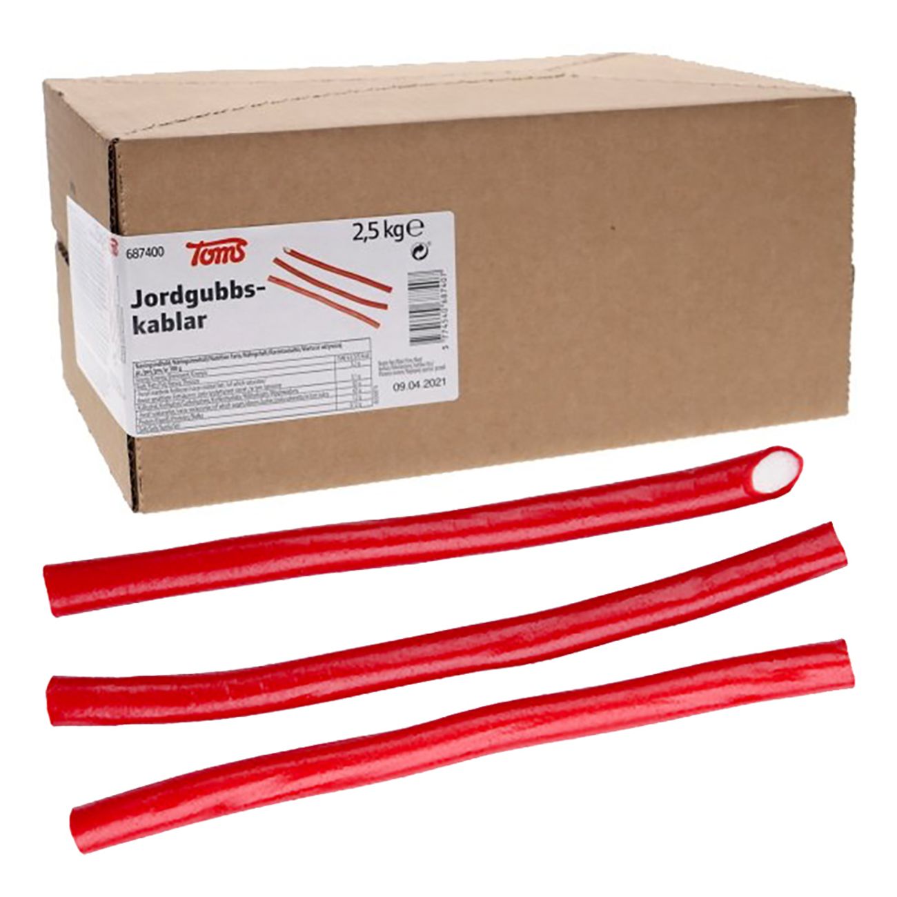 Cables Strawberry Big Pack 2,5 kg | 5,51 lbs